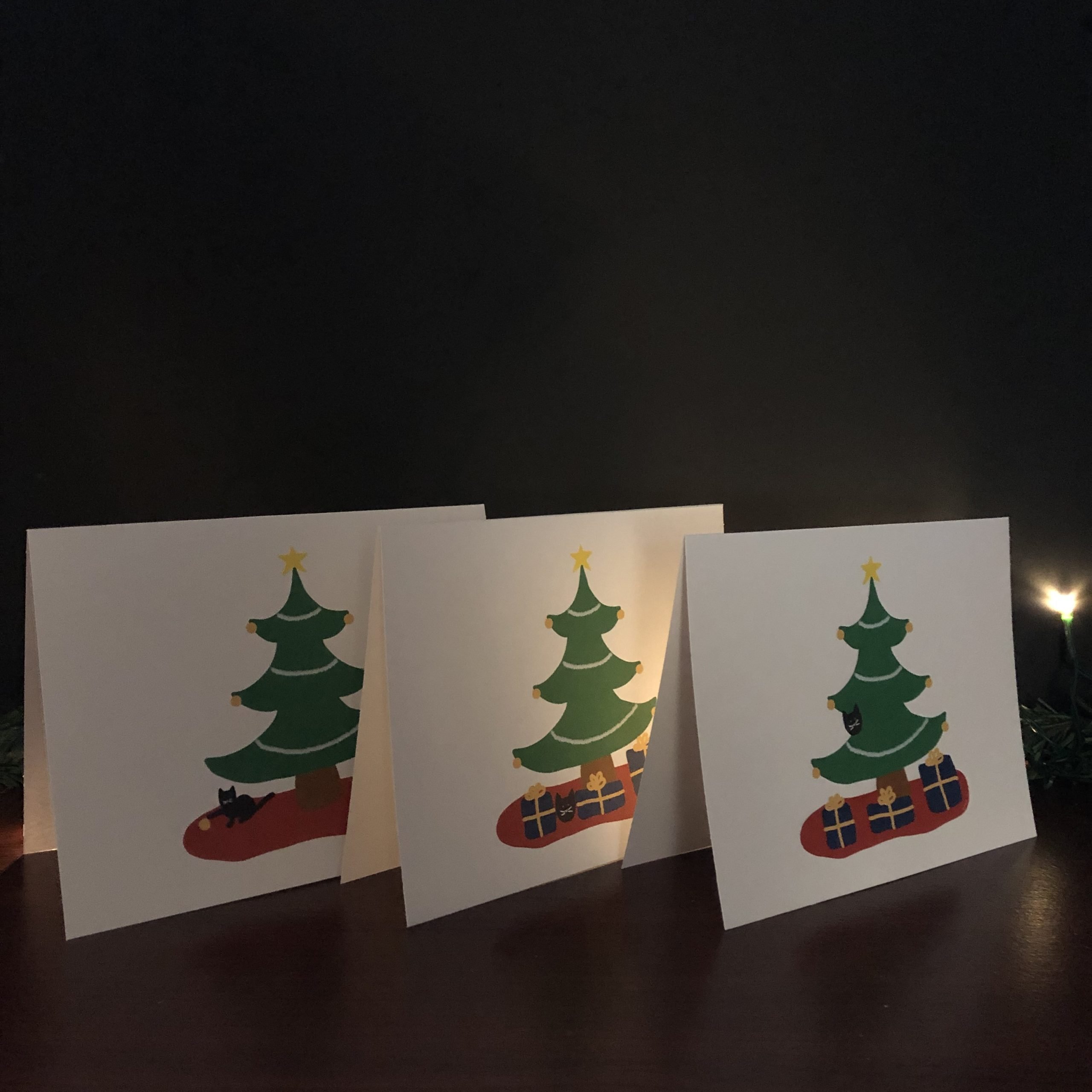 Bad Kitty Christmas Card collection