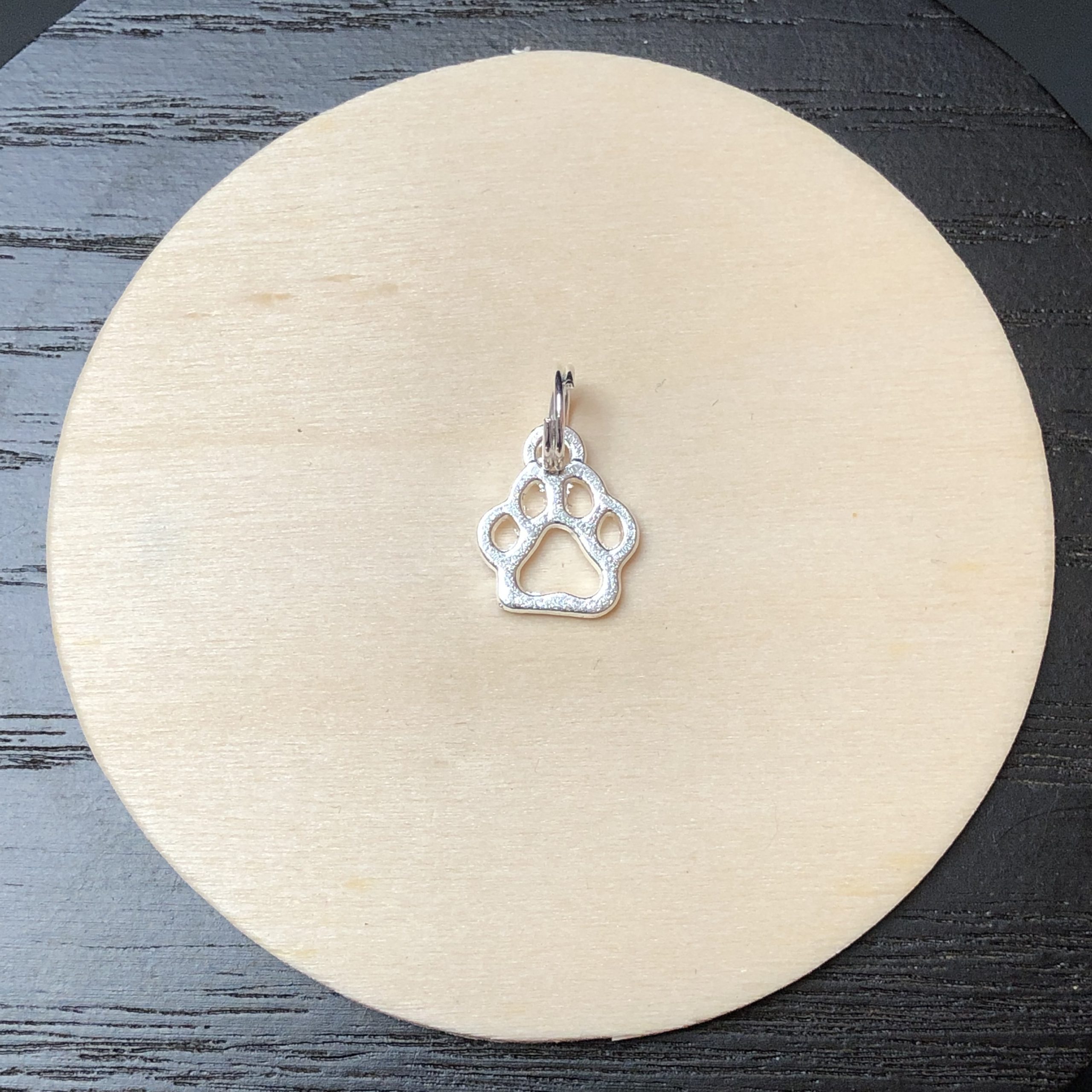 Petite Paw charm silver