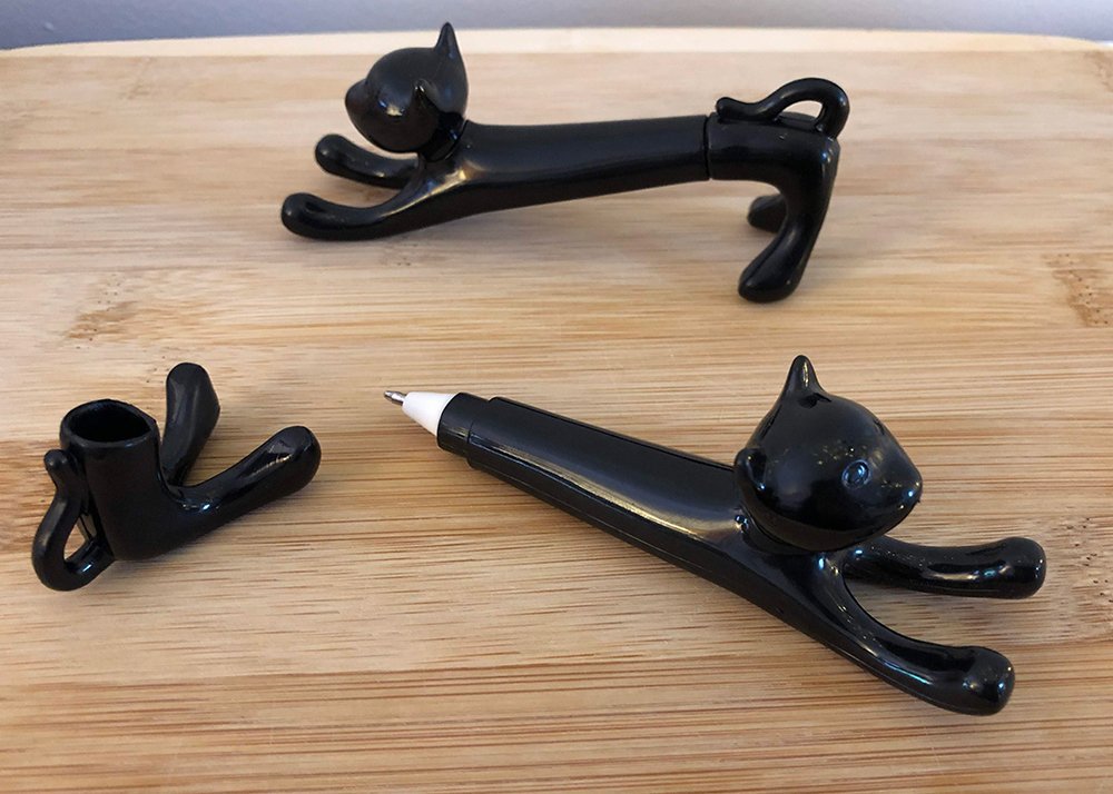 Downward Facing Cat Pen Black