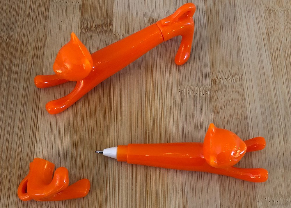 Downward Facing Cat Pen Orange