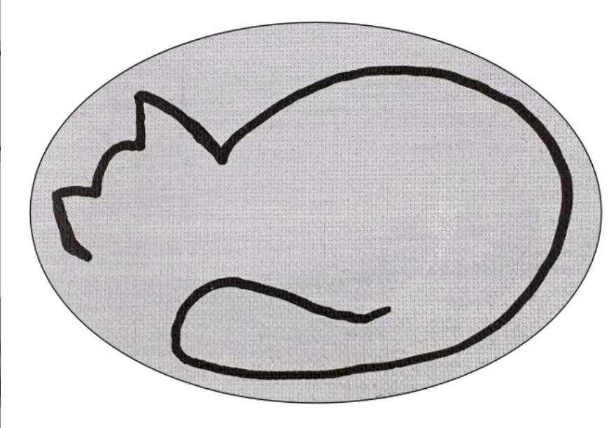 Abstract Cat Sticker