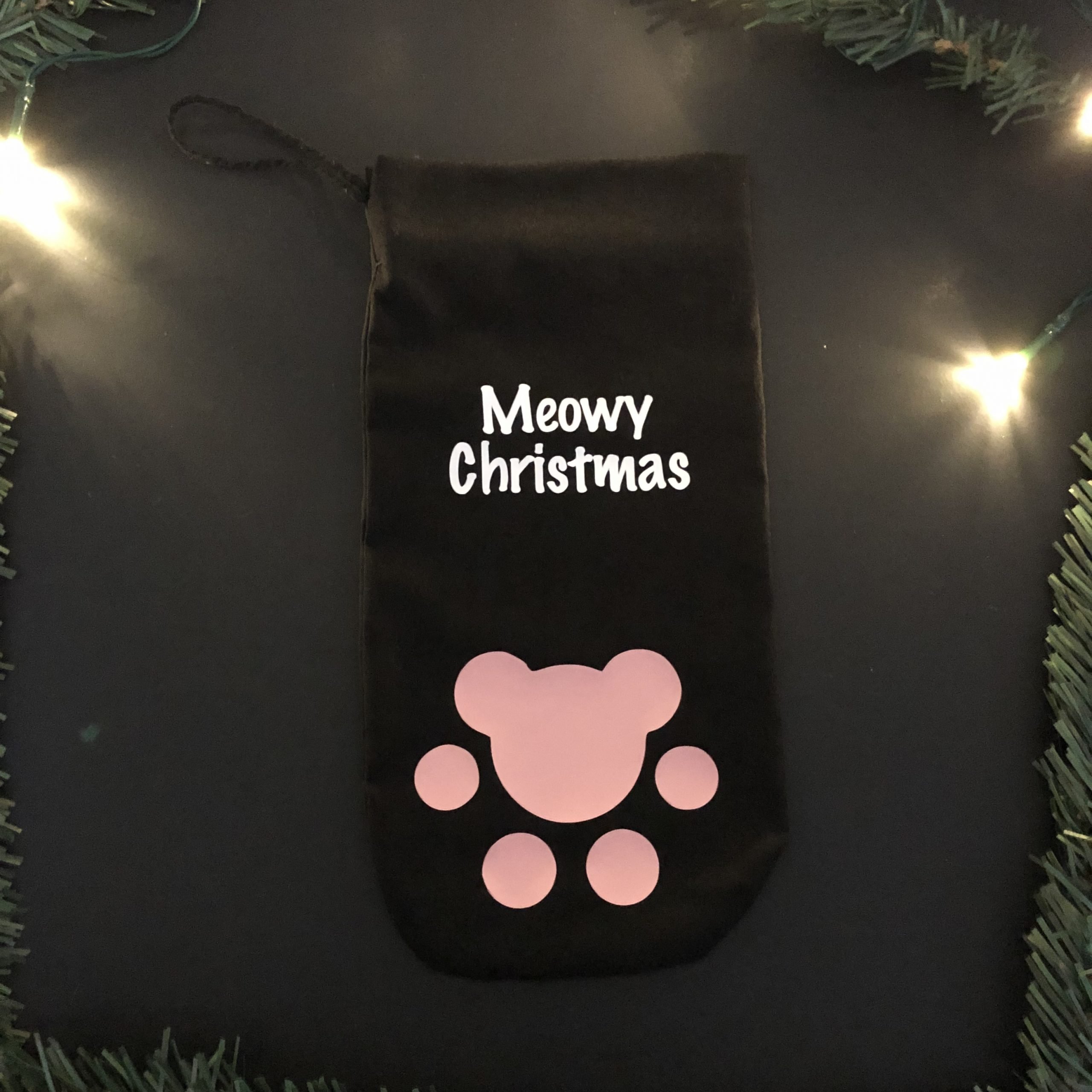 Handmade Cat Christmas Stocking