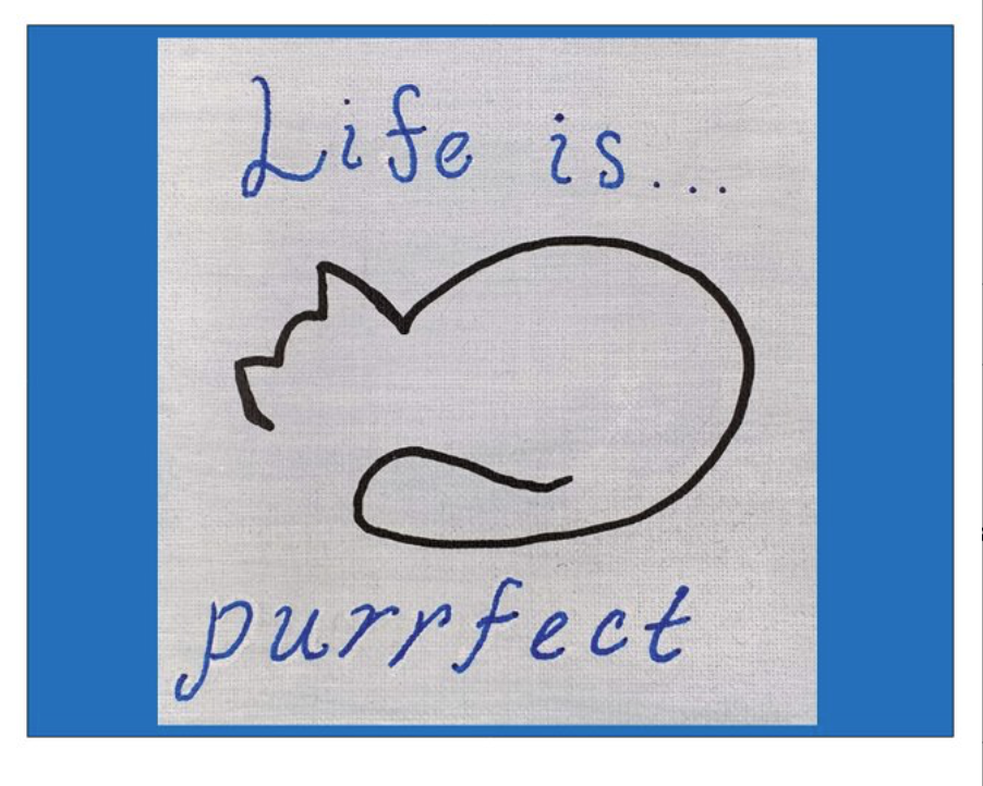 Life is Purrfect Postcard