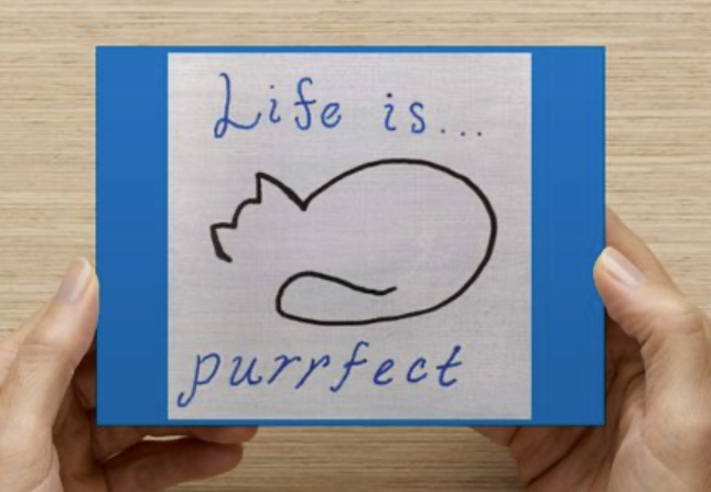 Life is Purrfect Postcard