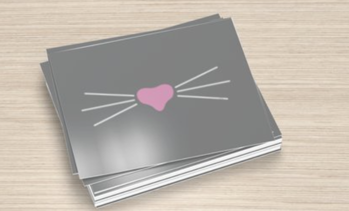 Mr. Whiskers Grey Postcards