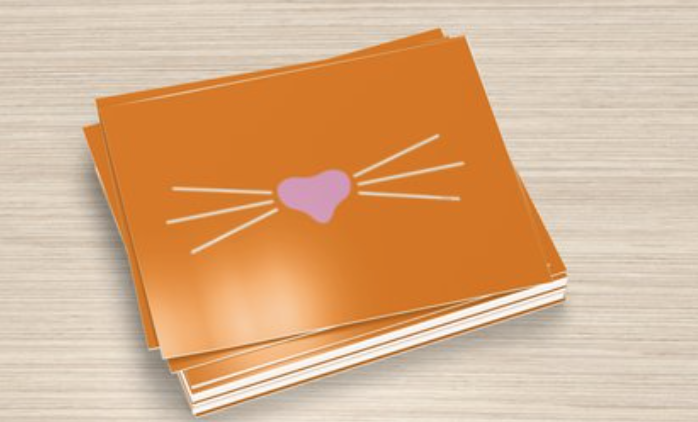 Mr. Whiskers Orange Postcards