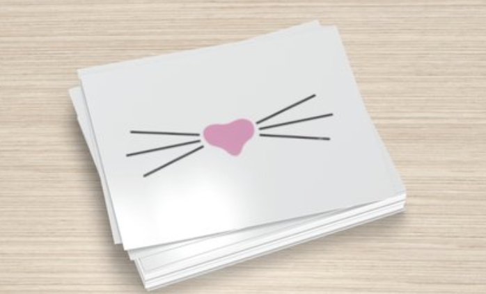 Mr. Whiskers White Postcards