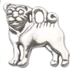 Pugsley Dog Charm