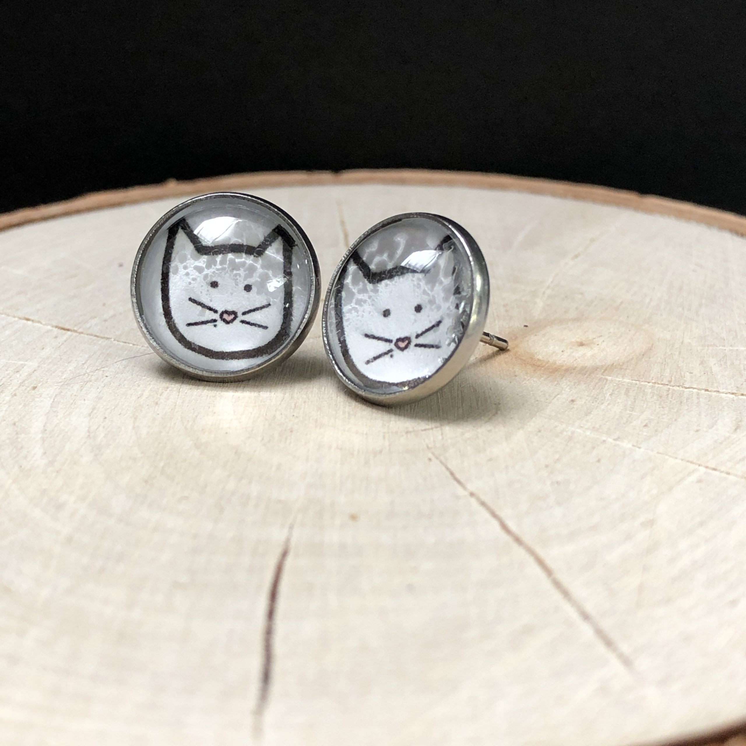 Stick Kitty earrings