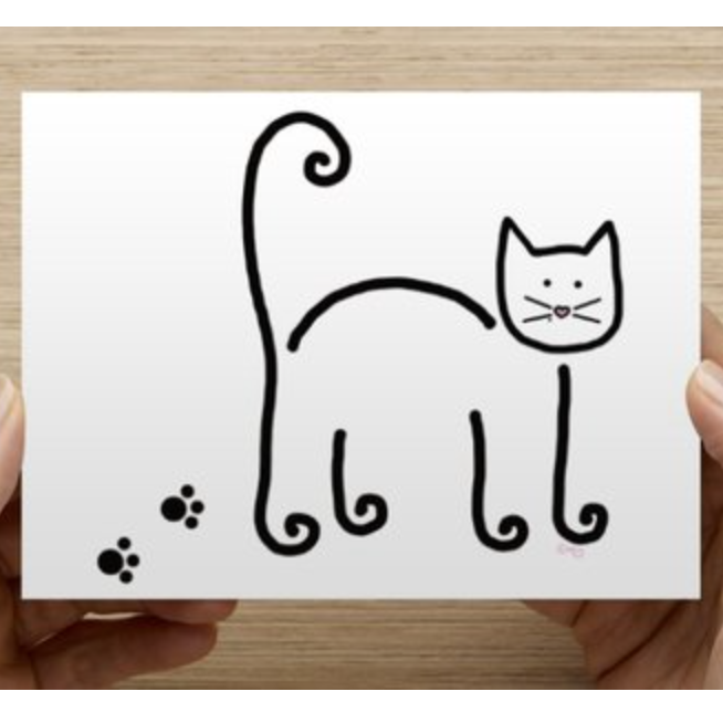 Stick Kitty postcard